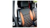 7 SEATER PEUGEOT PARTNER SEAT COVER | BLACK & RED DAIMOND STITCH